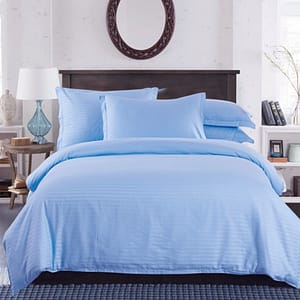 sky blue bed linen
